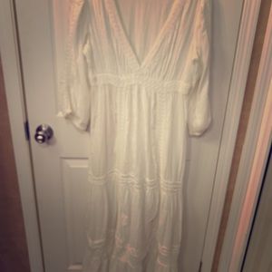 Antica sartoria white dress with lace